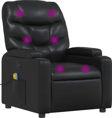 Produktbild von vidaXL Massagesessel Schwarz Kunstleder