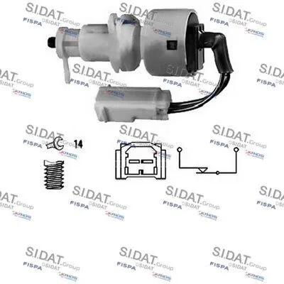Produktbild von FISPA Bremslichtschalter 5.140044 für FIAT DUCATO Pritsche/Fahrgestell (230) mechanisch