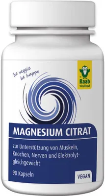 Produktbild von Raab Vitalfood Magnesiumcitrat Kapseln 90 St