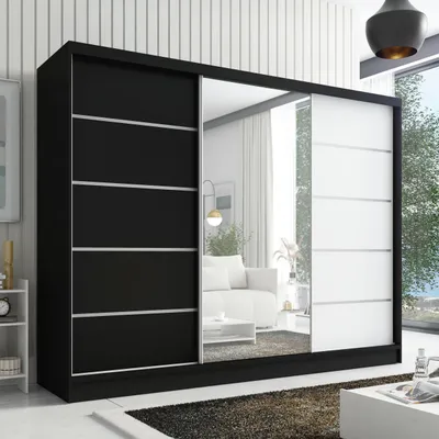 Produktbild von Schwebetürenschrank AURELIA 1 Schwebetürenschrank AURELIA 2 200 cm mit Spiegel, 3 Türen, 3 Schubladen
