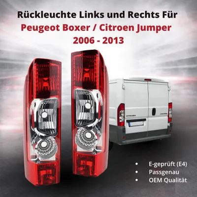 Produktbild von Rückleuchte Heckleuchte Rücklicht Links und Rechts Für Peugeot Boxer / Citroen Jumper  2006 - 2013 | 6350Z2/6350CL/6351Z2/6351CL