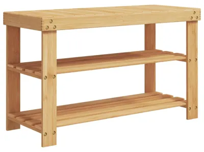 Obrázek produktu pro vidaXL Regál na boty se 3 policemi 70x27,5x45 cm bambusový