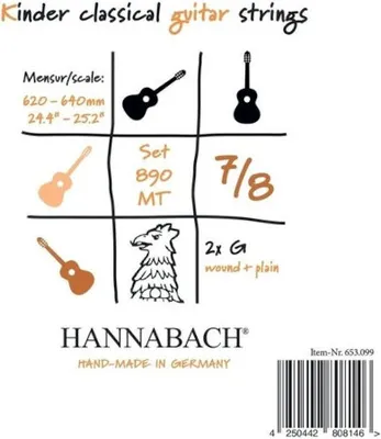 Produktbild von Hannabach 890MT-7/8 - medium für 7/8-Gitarre