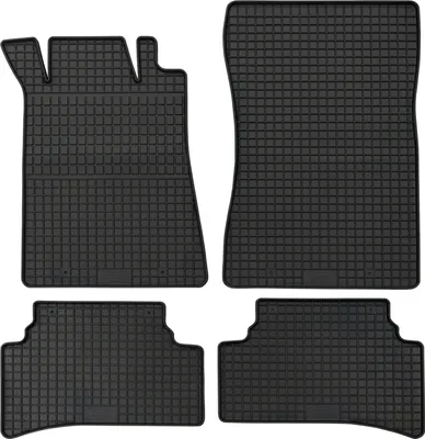 Produktbild von für Mercedes C-Klasse ab 1993-03/2000 Passform PETEX Gummimatten 4-teilig schwarz Allwettermatten Gummifußmatten