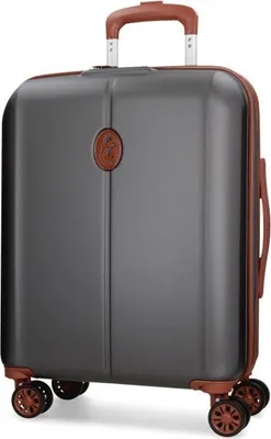 Immagine prodotto di EL POTRO Ocuri Grigio, Valigia da viaggio in ABS 55x40x20cm, 38L, 5128721 (piccola)