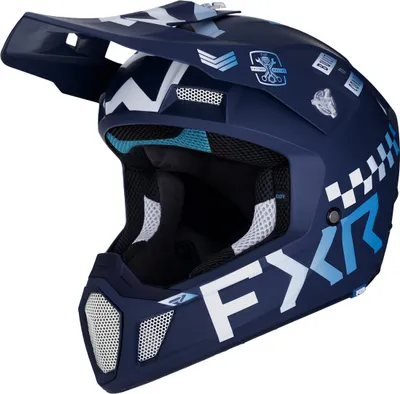 Obrázek produktu pro Motokrosová helma FXR Clutch Gladiator 2024, modrá/bílá/modrá, velikost S (55/56)