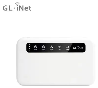 Produktbild von GL.iNet Puli GL-XE300 4G-LTE-Reise-Router, WLAN 300 Mbit/s, 5000-mAh-Akku, OpenWrt und VPN