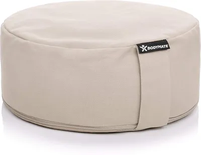 Obrázek produktu pro Meditační polštář, průměr 31 cm, výška 13 cm, výplň z plev, potah 100% bavlna, vhodný pro jógu