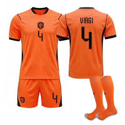 Produktbild von #4 VIRGI Netherlands home ground 2026 World Cup football jersey for Kids and Adults SIZE:M
