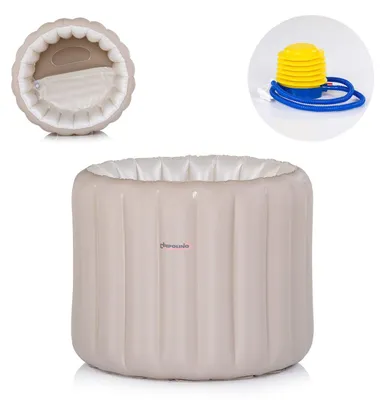 Produktbild von Chipolino Babybadewanne Bubble Nest aufblasbar, rund, Sitz, Pumpe, Badehilfe