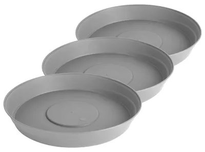 Produktbild von Garronda Blumentopf Untersetzer GD-0023 (3 Stück Grau, ⌀ 20cm H 3,5cm)