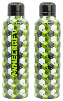 Produktbild von Minecraft Creeper Edelstahl Thermo Wasserflasche Trinkflasche Flasche 515 ml