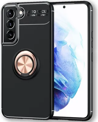 Obrázek produktu pro Matné černé kroužkové pouzdro NALIA pro Samsung Galaxy S22 Rose Gold