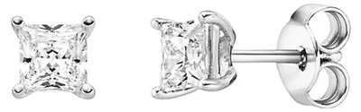Image de Boucles d'oreilles pour femmes, en argent sterling 925, avec zircone. (Viventy 788874)