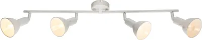 Zdjęcie produktu dla Globo Lighting reflektor metalowy biały, złota patyna, ruchomy, dł. x szer. x wys.: 690x150x195 mm, bez 4x E14 40W 230V