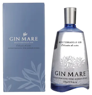 Image de Gin Mare Mediterranean Gin 42,7% Vol. 1,75l en boîte cadeau