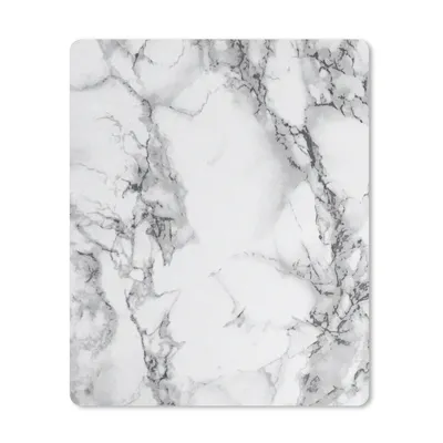 Produktbild von MuchoWow® Mauspad Mousepad Marmor - Stein - Weiß - Grau - Schwarz - Marmoroptik 19x23 cm - Mousepads - Maus Mat - Pad - Mausunterlage - Mauspads - Spielen