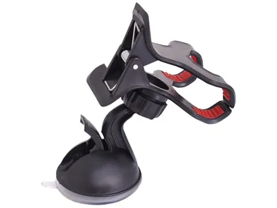 Image de Support universel "Double clip" avec ventouse, portée maximale d'environ 90 mm