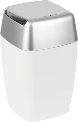 Produktbild von Spirella Kosmetikeimer "Retro" mit Schwingdeckel 7 Liter (ØxH): 20 x 33 cm Weiß