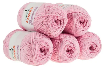 5 x 100g Strickgarn Jana babyrosa