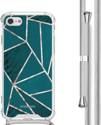 Obrázek produktu pro imoshion Design pouzdro s páskem iPhone SE (2022 / 2020) / 8 / 7 - Petrol Green Graphic