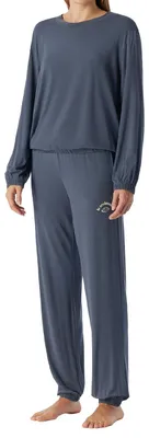 Produktbild von Schiesser Casual Fashion Schlafanzug Set aus Langarm-Shirt und langer Hose, Bequemer Schnitt für Komfort, Elastische Bündchen für Komfort