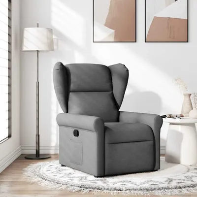 Image de Fauteuil relax design gris foncé Tissu - Fauteuil TV & Relax 2025 Nouveau6269370 1parcel