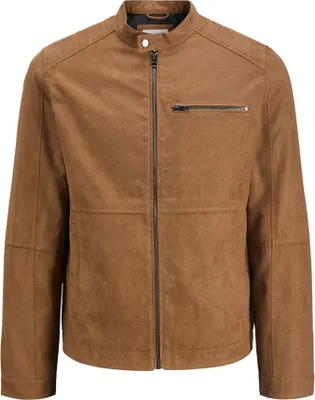 Image de Jack & Jones Dylan biker leather jacket brown 2XL man brown 2XL