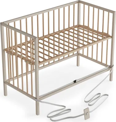 Produktbild von Beistellbett 60x120 cm mit Rollen und Umbauseite - sahara dust/natur - Dreamy 4 in 1 Bett