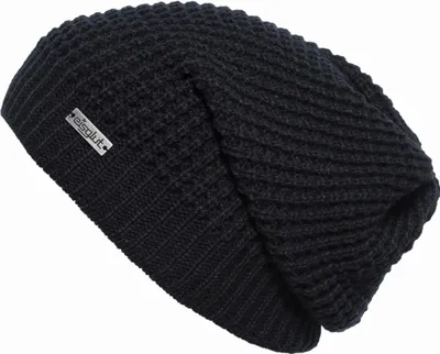 Produktbild von Eisglut Strickmütze Long-Beanie Blazeo, schwarz, Gr. Einheitsgröße