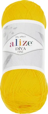 Obrázok produktu pre Priadza DIVA FINE - 100 g / 600 m - Žltá