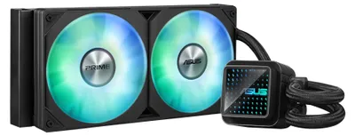 Zdjęcie produktu dla ASUS Prime LC 240 ARGB, Chłodnica cieczy all-in-one, 12 cm, 75,7 m³/h, Czarny