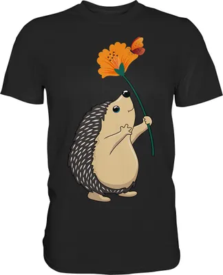 Produktbild von Igel Schmetterling T-Shirt – Black / 5XL
