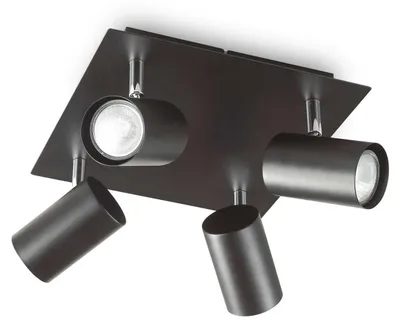 Obrázek produktu pro Moderní kovové bodové stropní svítidlo černé 4 světla Gu10