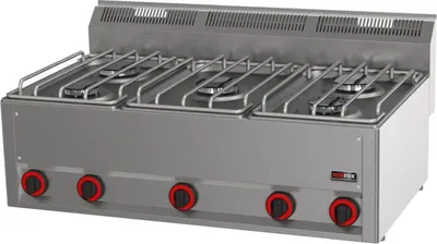 Immagine prodotto di Cucina a gas KBS con 5 bruciatori, modello da tavolo, 990 x 600 x 290 mm, 2 x 3,0 e 3 x 3,6 kW
