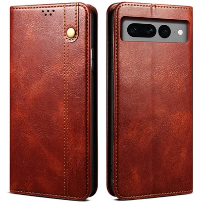 Obrázek produktu pro Pouzdro pro Google Pixel 8, kožené flip pouzdro peněženka s funkcí stojánku červené
