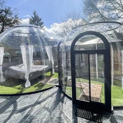 Produktbild von Jochen Schweizer Bubble Hotel mit Apartment und Whirlpool Raum Gerolstein für 2; Erlebnis verschenken oder selbst erleben;  Gutschein gültig für 2 Personen