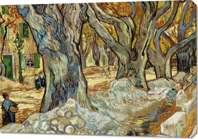 Obrázok produktu pre Obraz 100x70cm Veľké platany, Van Gogh Vintage