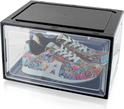 Image de Lex21 Boîte à chaussures 1 pièce Noir Empilable MS-17488