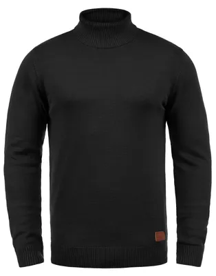 Produktbild von BLEND BHLatif Herren Rollkragenpullover Pullover Strickpullover mit Rollkragen Rippbündchen Baumwollmischung Regular fit