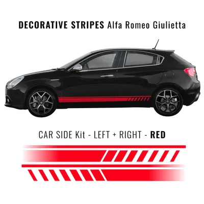 Zdjęcie produktu dla Paski samoprzylepne czerwone do Alfa Romeo Giulietta