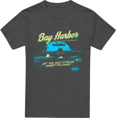 Produktbild von Dexter - "Moonlight Fishing" T-Shirt für Herren/Damen Uni TV15331 (XXL) (Holzkohle)
