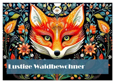 Produktbild von Lustige Waldtiere (Wandkalender 2027 DIN A4 quer), CALVENDO Monatskalender