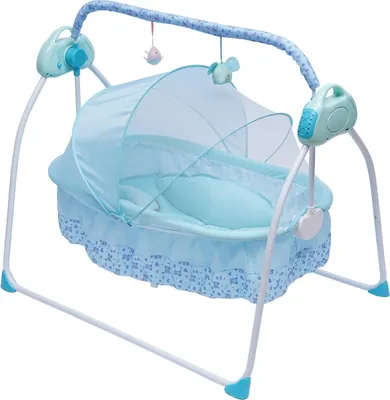 Immagine prodotto di Altalena per culla, elettrica, velocità regolabile, blu