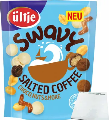 Produktbild von ültje Swavy Salted Coffee Chocco, Nuts & More (150g Beutel) + usy Bock