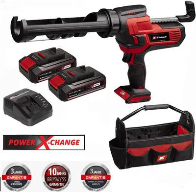 Produktbild von Einhell Kartuschenpistole TE-SG 18/10 Li 18V + 2 x Akku 2.5 Ah, Ladegerät + Bag