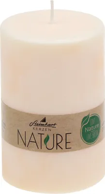 Produktbild von Stumpenkerzen Nature Creme 100 x Ø 68 mm aus 100% natürlichen Rohstoffen ohne Palmöl