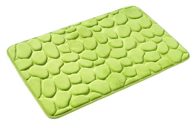 Image de Tapis de bain antidérapant, bleu, 50 x 80 cm, en caoutchouc, absorbant, séchage rapide, facile à nettoyer