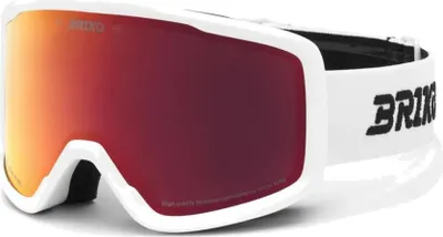 Image de Masque de ski Briko Chill Blanc Red Mirror/CAT2 Hommes,Femmes Blanc Red Mirror/CAT2