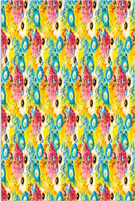 Produktbild von MuchoWow® Poster Blumen - Farben - Muster 20x30 cm - Papierdruck